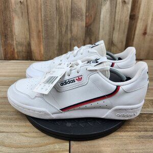 Adidas Continental 80 Womens size 8 (Mens 7) White Leather Casual Sneakers Shoes